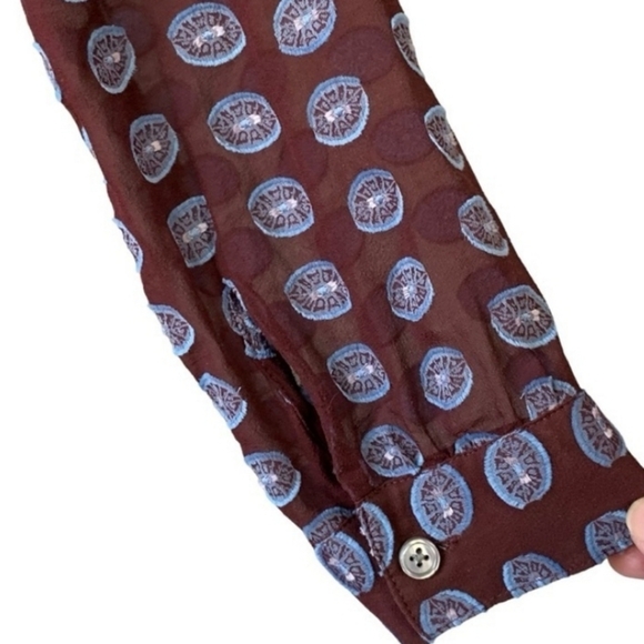 LOFT 100% SILK Size Large P - Picture 5 of 5